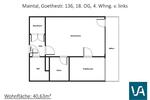 Etagenwohnung Maintal - 1.5 Zimmer, 41 m&sup2;, 553&euro; | Angebot:26472458