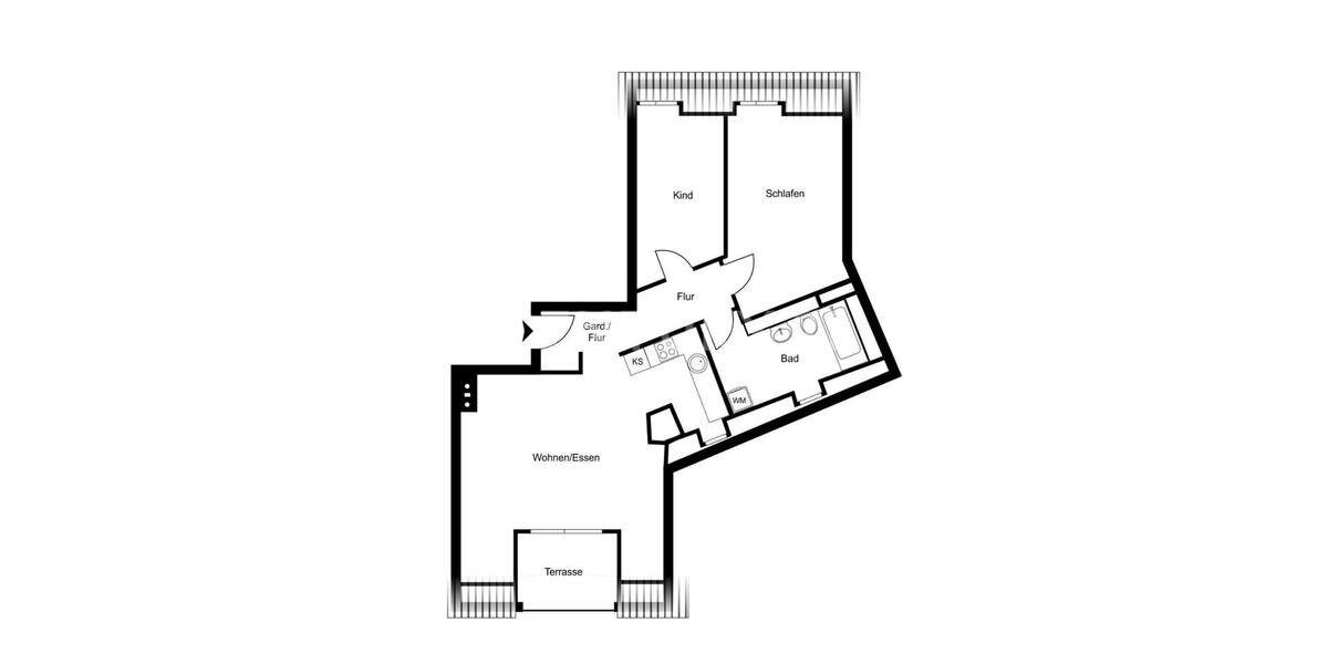 Etagenwohnung Frankfurt am Main Eschersheim - 3 Zimmer, 74 m&sup2;, 1.690&euro; | Angebot:24803852