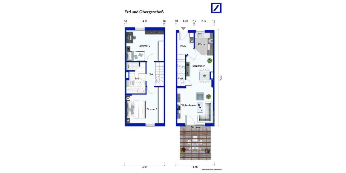 Reihenmittelhaus Hanau Lamboy - 3 Zimmer, 85 m&sup2;, 379.000&euro; | Angebot:25779487