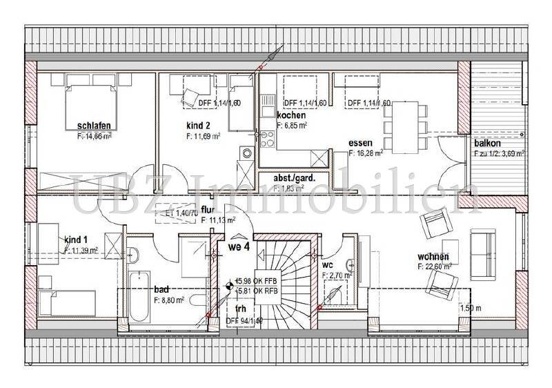 Etagenwohnung Haibach Grünmorsbach - 4 Zimmer, 582.764&euro; | Angebot:25745137