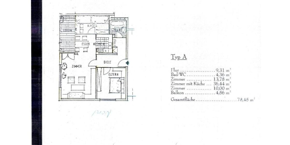 Etagenwohnung Obertshausen - 3 Zimmer, 77 m&sup2;, 245.000&euro; | Angebot:25294004