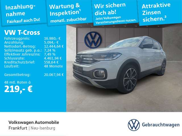 VW T-Cross 88.261 km 16.980 &euro; Neu-Isenburg 63263