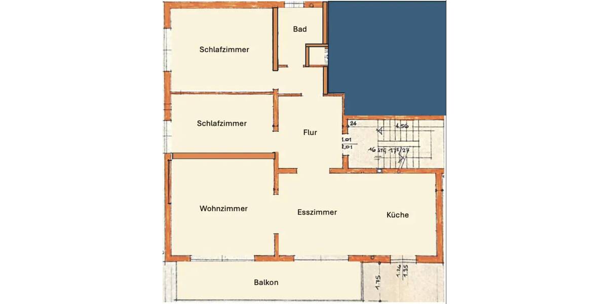Etagenwohnung Bad Vilbel Kernstadt - 4 Zimmer, 103 m&sup2;, 1.990&euro; | Angebot:26065038