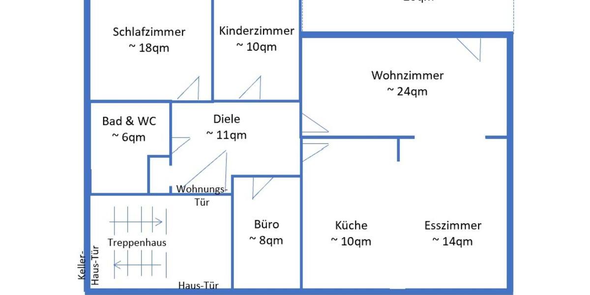 Erdgeschoßwohnung Gelnhausen - 4 Zimmer, 106 m&sup2;, 1.420&euro; | Angebot:25821232