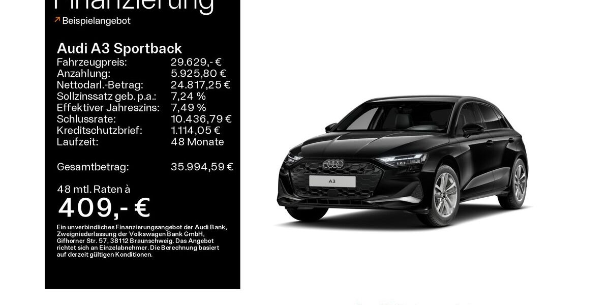 Audi A3 19.900 km 29.629 &euro; Büdingen-Düdelsheim 63654