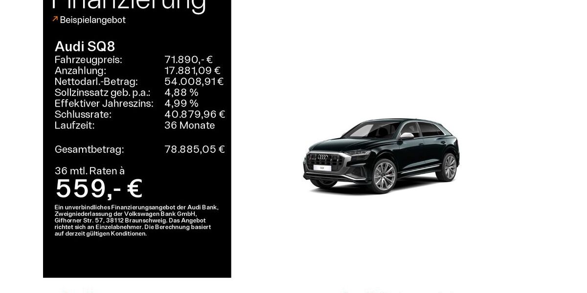 Audi SQ8 59.633 km 71.890 &euro; Oberursel 61440