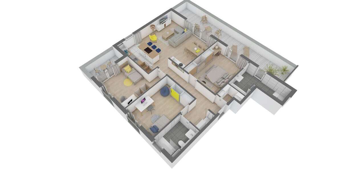 Etagenwohnung Offenbach Waldhof - 4.5 Zimmer, 126 m&sup2;, 674.400&euro; | Angebot:23861262