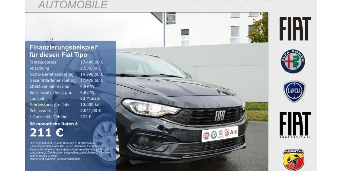 Fiat Tipo 13.684 km 17.490 &euro; Dreieich 63303