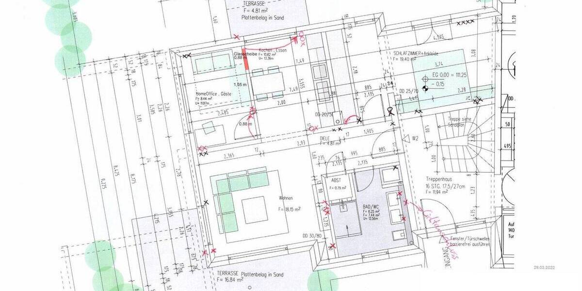 Terrassenwohnung Bad Vilbel - 3 Zimmer, 82 m&sup2;, 530.000&euro; | Angebot:25690915