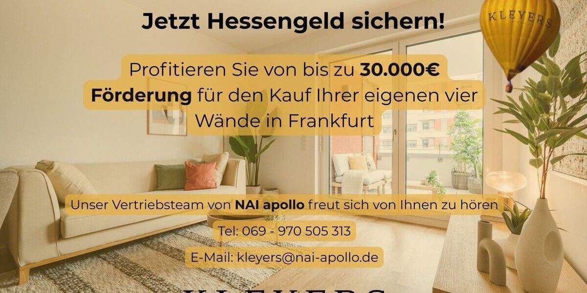 Etagenwohnung Frankfurt am Main Gallus - 3 Zimmer, 75 m&sup2;, 569.900&euro; | Angebot:25780360