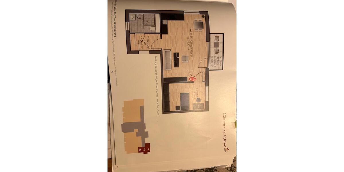 Erdgeschoßwohnung Karben - 2 Zimmer, 66 m&sup2;, 279.000&euro; | Angebot:24904493