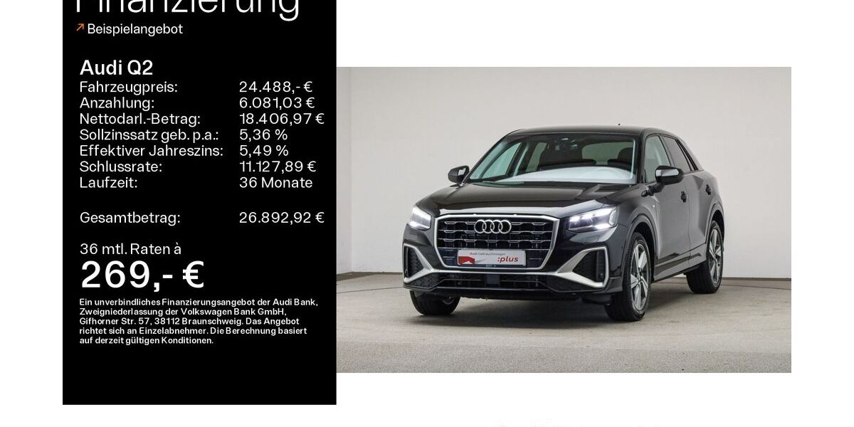 Audi Q2 85.500 km 24.488 &euro; Mühlheim 63165