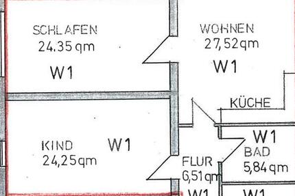 Wohnung Frankfurt am Main Sachsenhausen - 3 Zimmer, 117 m&sup2;, 1.640&euro; | Angebot:25994560