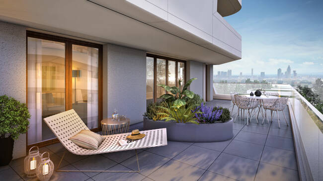 Etagenwohnung Frankfurt am Main Kalbach-Riedberg - 3 Zimmer, 124 m&sup2;, 1.085.700&euro; | Angebot:25704317