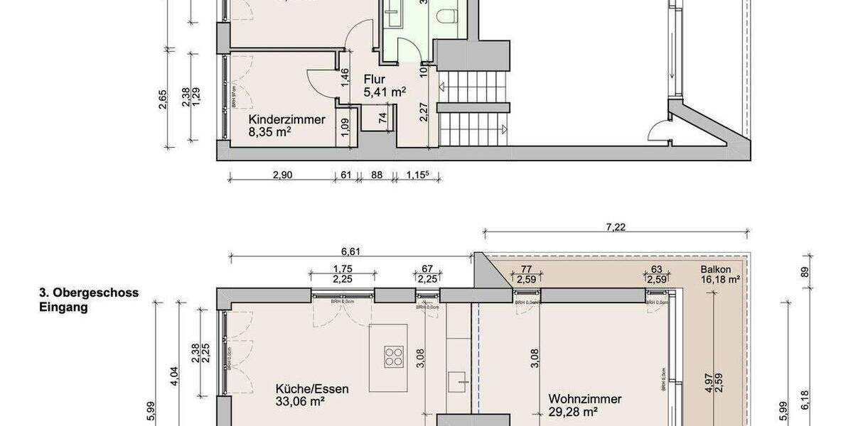 Etagenwohnung Offenbach Offenbach am Main - 3 Zimmer, 109 m&sup2;, 875.000&euro; | Angebot:25657538