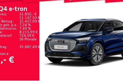 Audi Q4 e-tron 16.727 km 31.850 &euro; Frankfurt am Main 60326