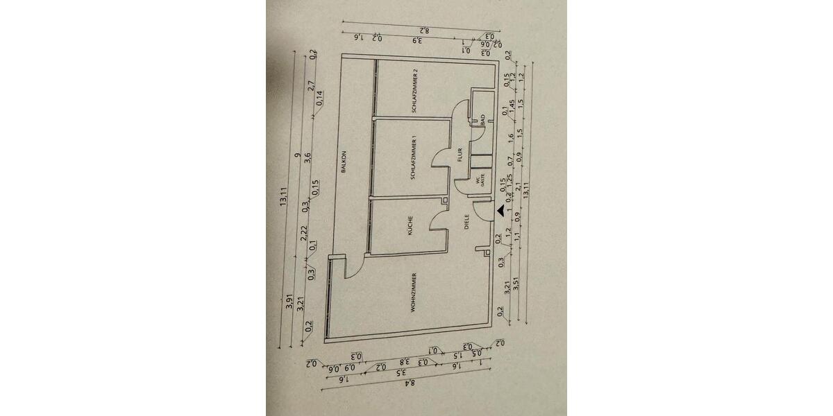 Etagenwohnung Eschborn - 3 Zimmer, 90 m&sup2;, 1.150&euro; | Angebot:24452912
