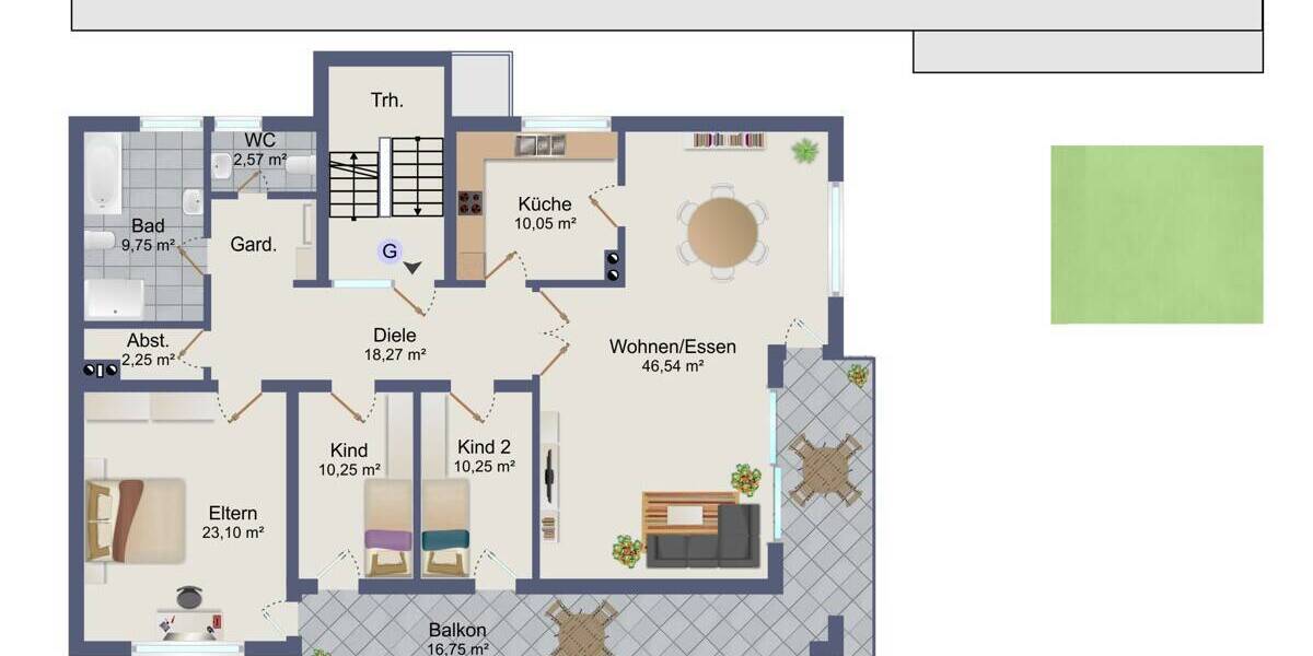 Etagenwohnung Goldbach - 4 Zimmer, 145 m&sup2;, 339.000&euro; | Angebot:26730853