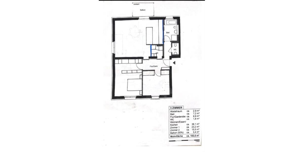 Etagenwohnung Hanau Großauheim - 3 Zimmer, 102 m&sup2;, 450.000&euro; | Angebot:27629131