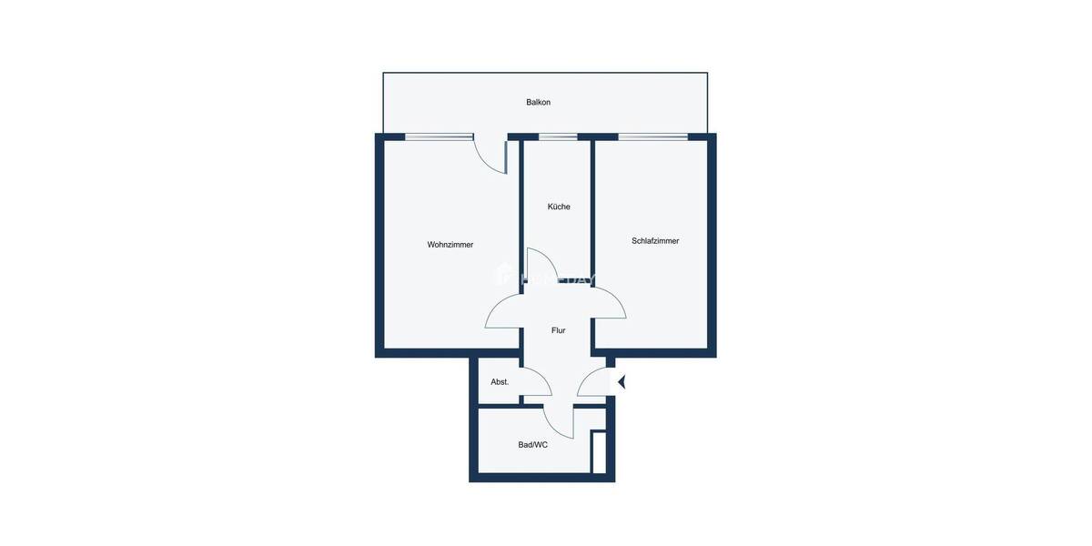 Etagenwohnung Hanau Lamboy - 2 Zimmer, 54 m&sup2;, 165.000&euro; | Angebot:26487176
