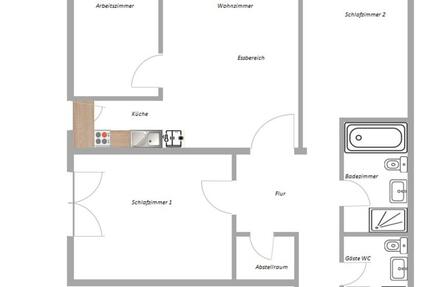 Wohnung Offenbach am Main Bieberer Berg - 4 Zimmer, 93 m&sup2;, 559.000&euro; | Angebot:25917760