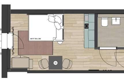 Zimmer Frankfurt am Main Ostend - 1 Zimmer, 950&euro; | Angebot:25530051