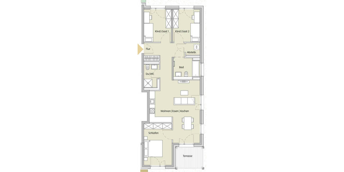 Etagenwohnung Niederdorfelden - 4 Zimmer, 89 m&sup2;, 513.900&euro; | Angebot:25704362