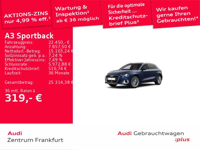 Audi A3 32.955 km 22.450 &euro; Frankfurt am Main 60314