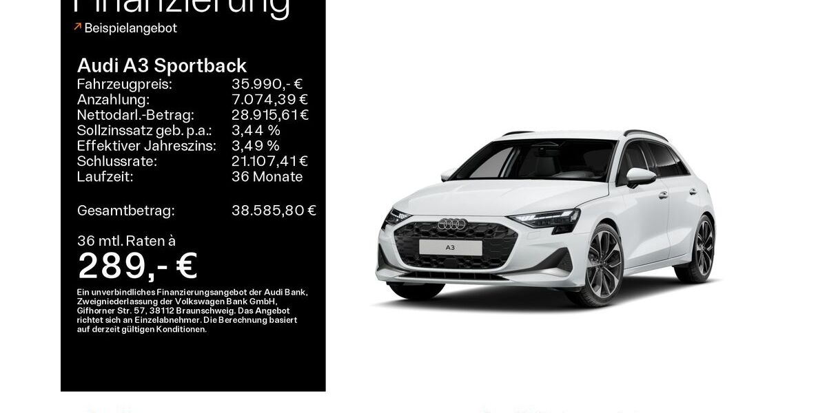 Audi A3 9.353 km 35.990 &euro; Oberursel 61440