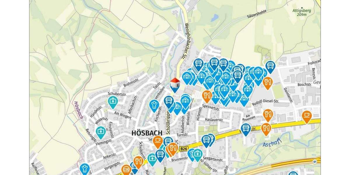 Doppelhaushälfte Hösbach - 4 Zimmer, 103 m&sup2;, 485.000&euro; | Angebot:25705944