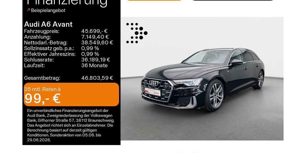 Audi A6 28.200 km 45.699 &euro; Linsengericht 63589