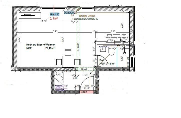 Etagenwohnung Dreieich - 1 Zimmer, 33 m&sup2;, 600&euro; | Angebot:26365814