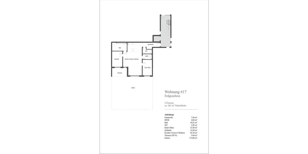 Etagenwohnung Niedernberg - 3 Zimmer, 101 m&sup2;, 436.700&euro; | Angebot:25802531