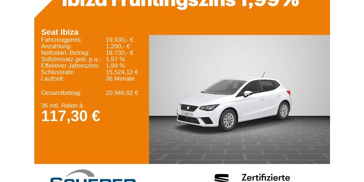 Seat Ibiza 22.833 km 19.930 &euro; Aschaffenburg 63741