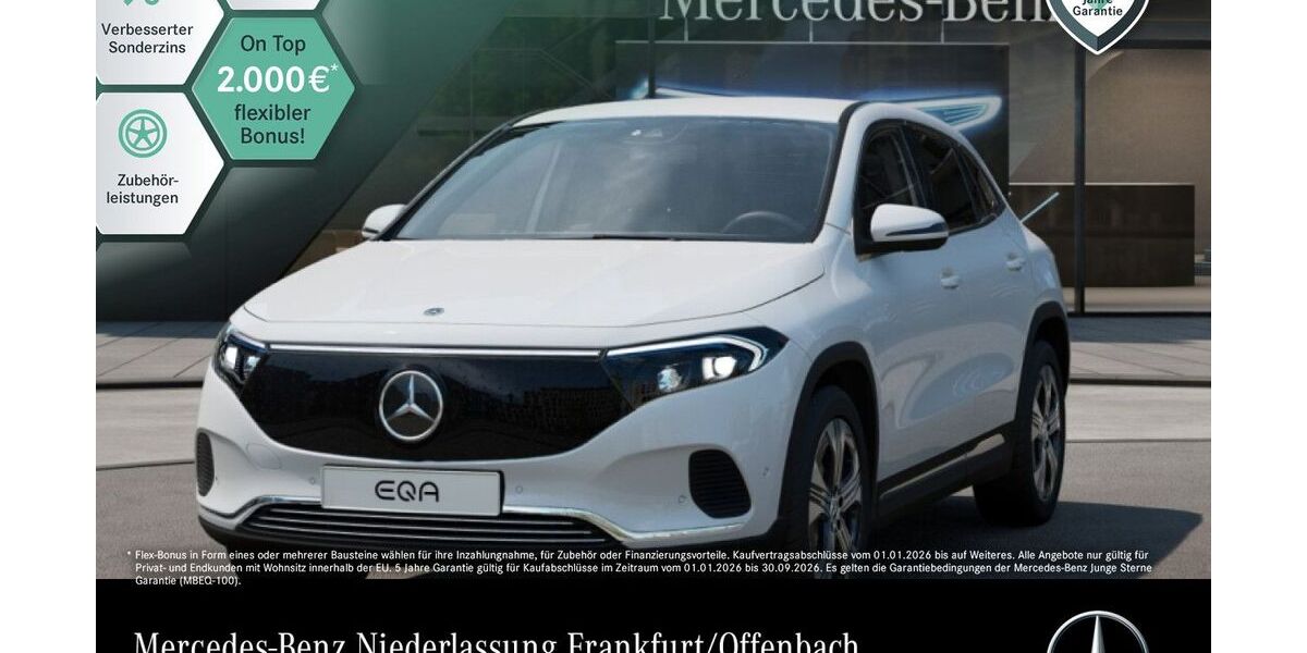 Mercedes-Benz EQA 9.219 km 37.490 &euro; Frankfurt 60599