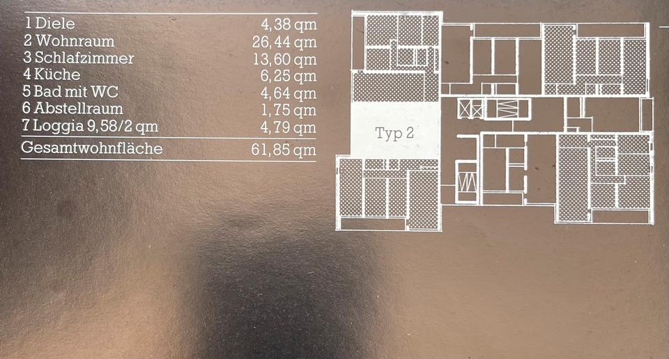 Etagenwohnung Bad Homburg vor der Höhe Berliner Siedlung/Gartenfeld - 2 Zimmer, 62 m&sup2;, 900&euro; | Angebot:25362685