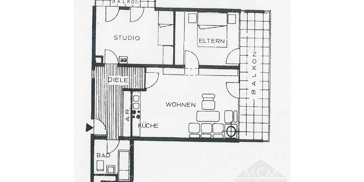 Etagenwohnung Frankfurt Bornheim - 3 Zimmer, 77 m&sup2;, 390.000&euro; | Angebot:26055878
