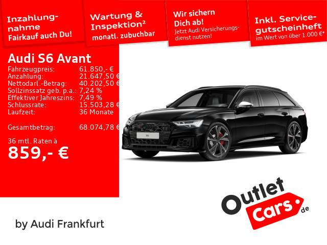 Audi S6 24.050 km 61.850 &euro; Frankfurt am Main 60314