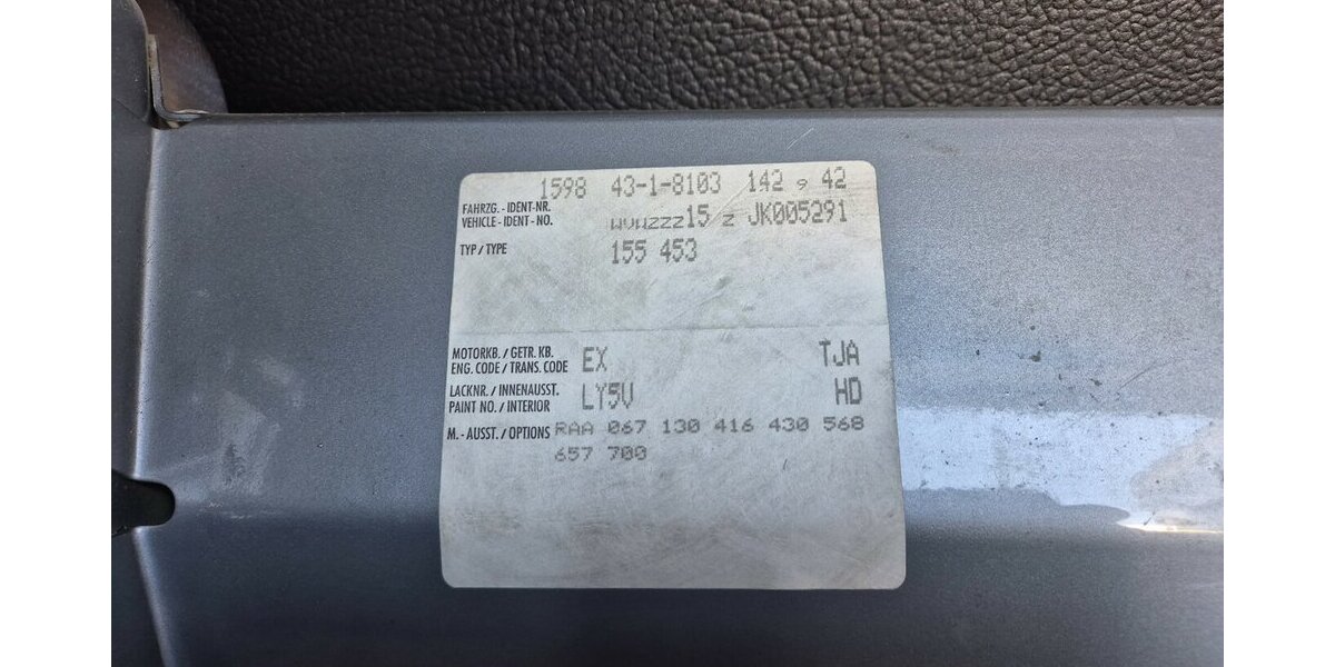 VW Golf 1 Cabrio Quartett 1.Hand nur 36000 Km 36.668 km 19.990 &euro; Rodgau 63110