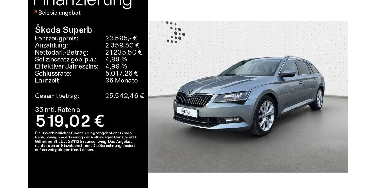 Skoda Superb 121.000 km 23.595 &euro; Büdingen-Düdelsheim 63654