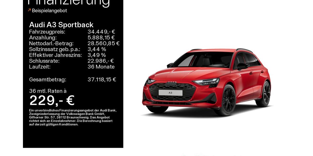 Audi A3 5.200 km 34.449 &euro; Mühlheim 63165