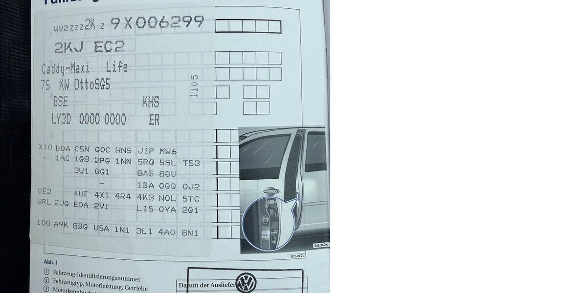 VW Caddy Maxi 1.6 Maxi Life/7Sitze/1Hand/Scheckh. 167.100 km 6.290 &euro; Frankfurt 60386
