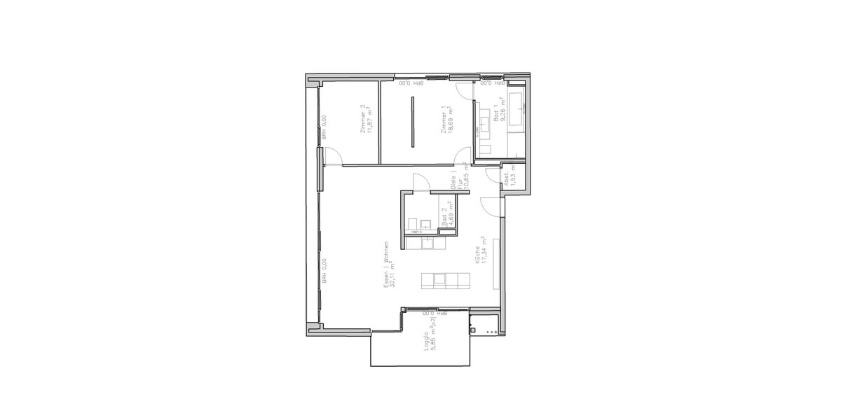 Etagenwohnung Kronberg im Taunus Kronberg - 3 Zimmer, 112 m&sup2;, 1.108.000&euro; | Angebot:25667814