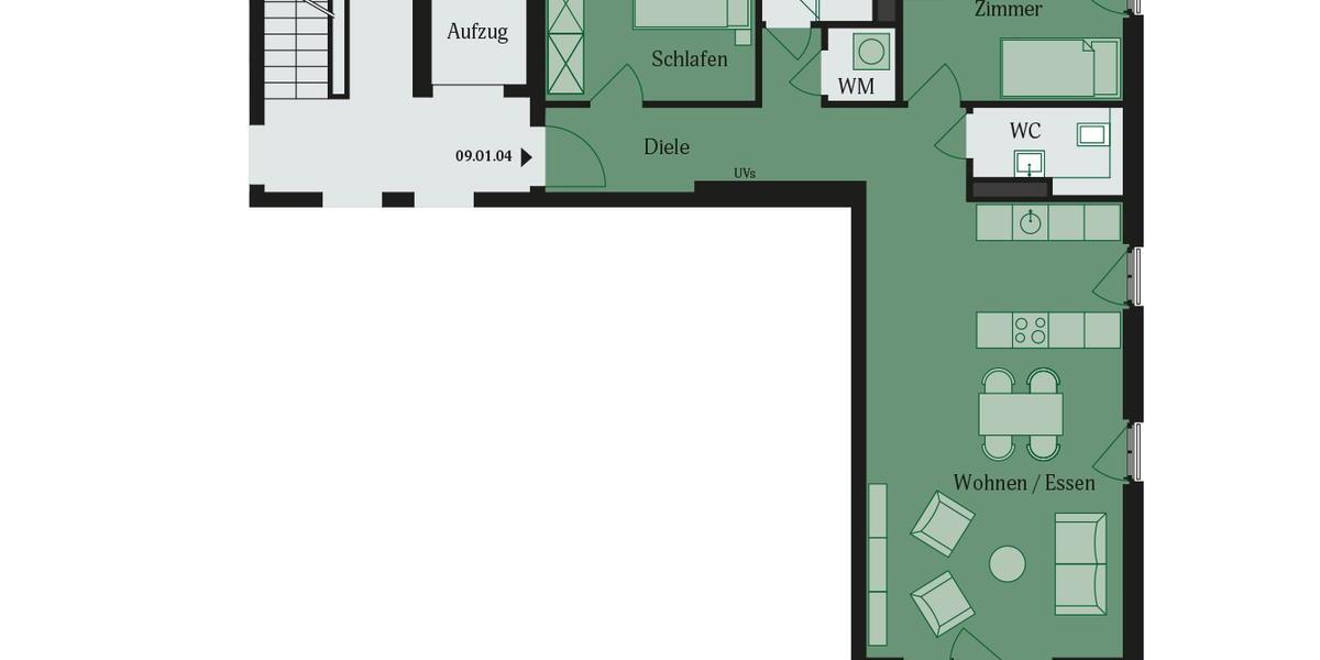 Etagenwohnung Mühlheim am Main - 3 Zimmer, 87 m&sup2;, 1.400&euro; | Angebot:23310721