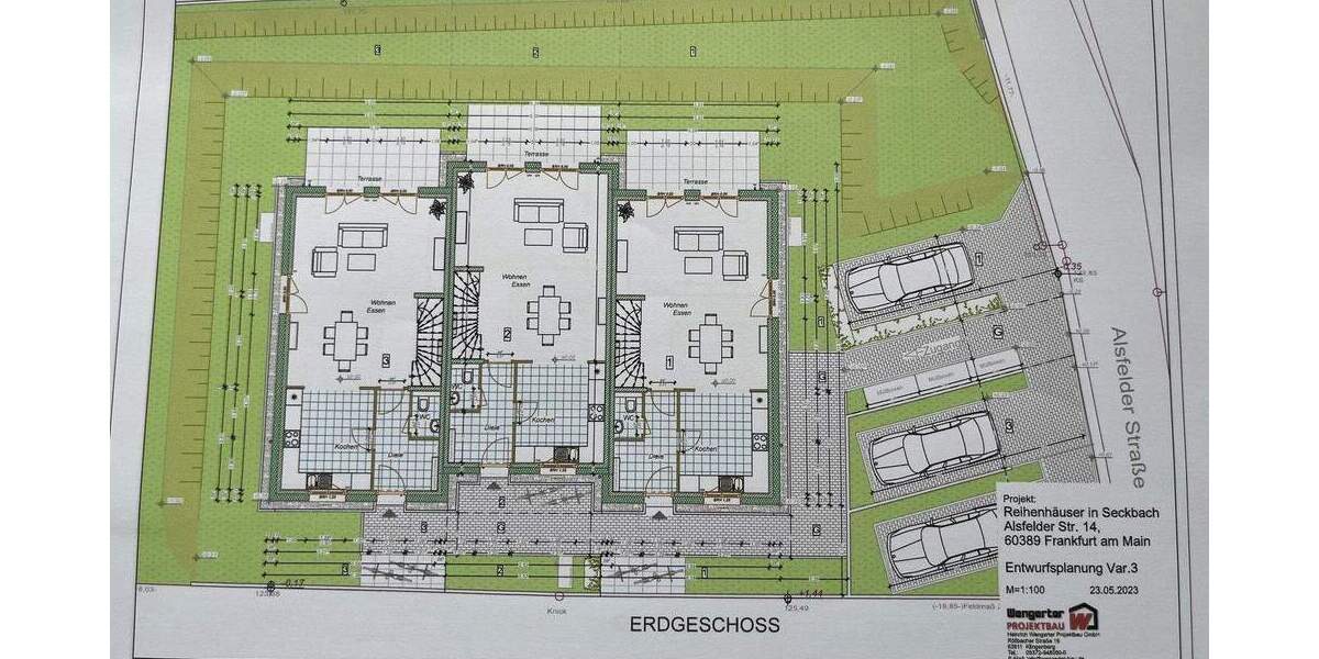 Reihenendhaus Frankfurt -Seckbach Seckbach - 5 Zimmer, 157 m&sup2;, 995.000&euro; | Angebot:25672730