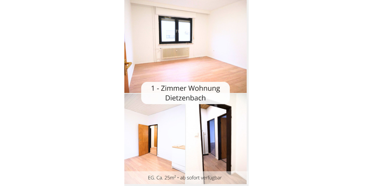 Etagenwohnung Dietzenbach - 1 Zimmer, 35 m&sup2;, 298&euro; | Angebot:23850615