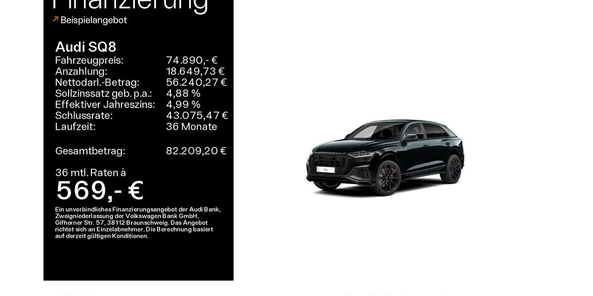 Audi SQ8 34.782 km 73.890 &euro; Oberursel 61440