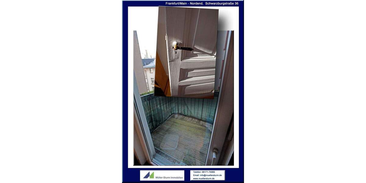 Etagenwohnung Frankfurt am Main Nordend-Ost - 3 Zimmer, 80 m&sup2;, 650.000&euro; | Angebot:25770338