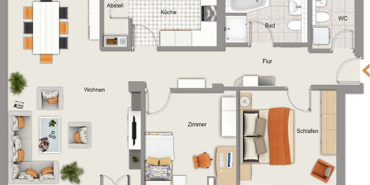 albero:) top saniert - toller Schnitt - Etagenwohnung Seligenstadt | Angebot:23199302