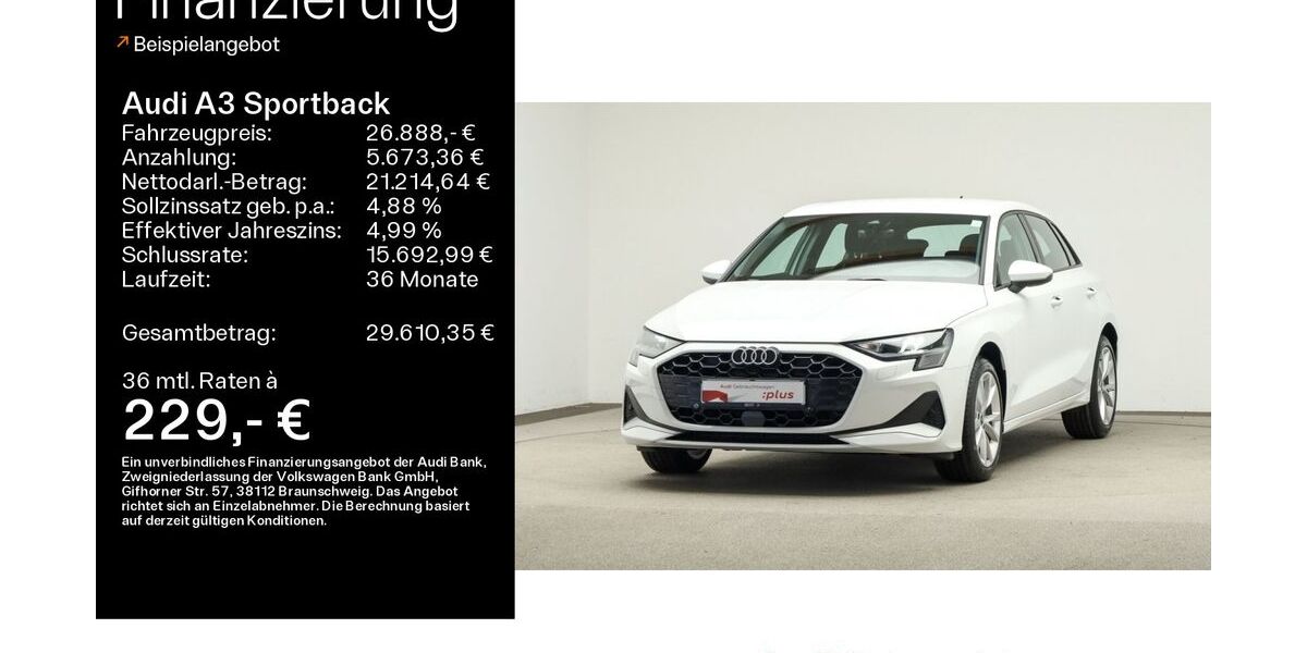 Audi A3 22.400 km 26.888 &euro; Mühlheim 63165